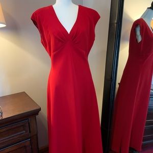Mid maxi bright red dress